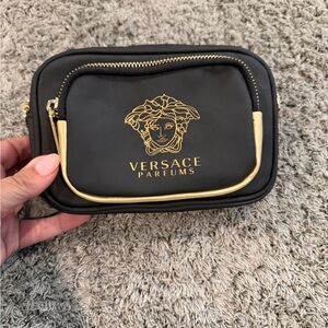 Versace Parfums Black and Gold Clutch